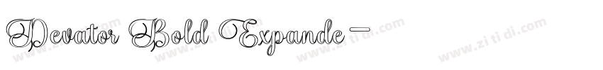 Devator Bold Expande字体转换 Devator Bold Expande字体转换